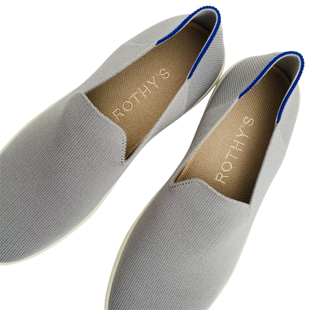 Rothy’s The Original Slip On Sneakers Shoes Womens Size 9 Grey - Picture 1 of 12